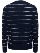 ASPESI Cotton Blend Knit Crewneck Sweater