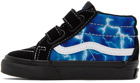 Vans Baby Blue & Black Sk8-Mid Reissu Sneakers