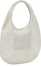 AMOMENTO Beige Sheer Tote