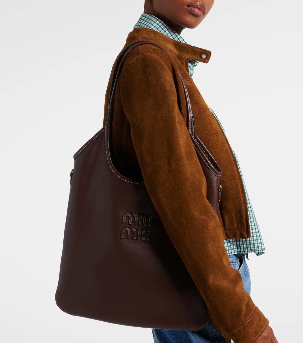 Miu Miu Ivy Medium leather tote bag Miu Miu