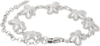VEERT White Gold 'The Plain Flower' Bracelet