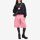 Acne Studios Women's Face Shorts in Tango Pink