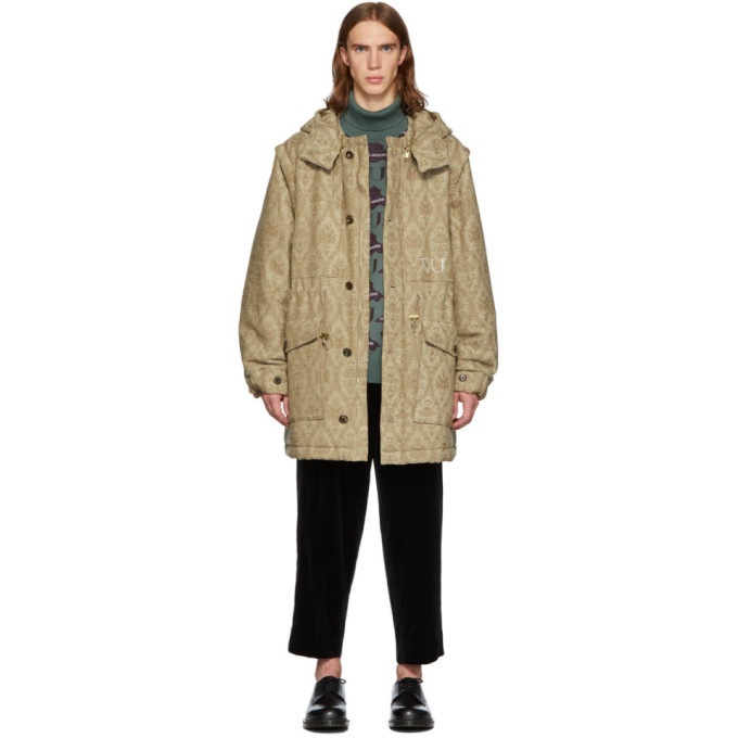 Photo: Undercover Beige Valentino Edition Base Printed Parka