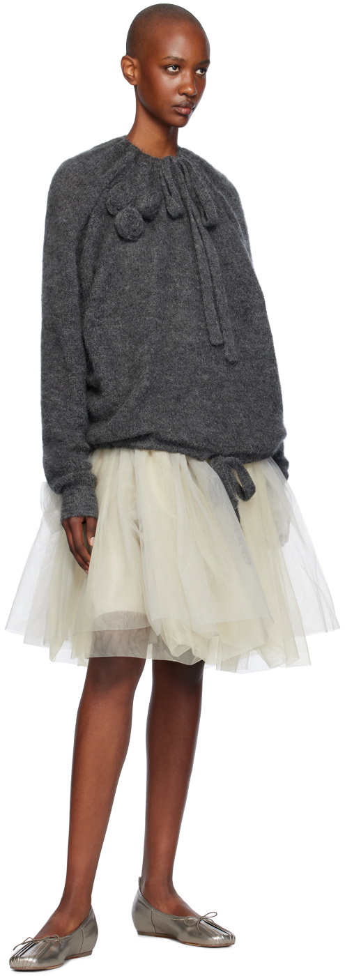 Molly Goddard Gray Aggie Sweater