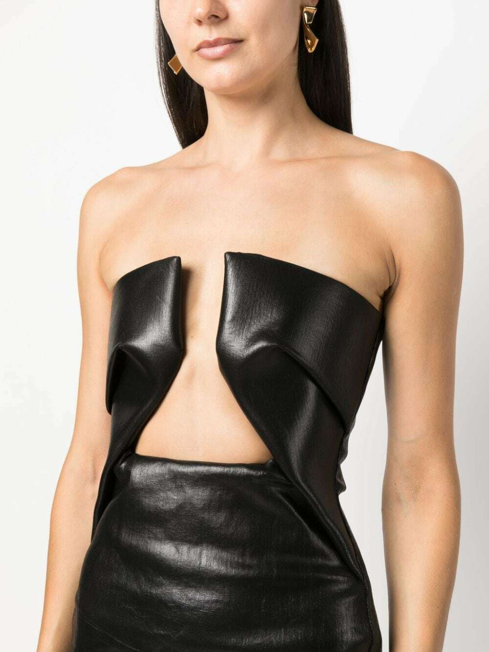 RICK OWENS - Midi Denim Tube Dress Rick Owens