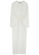 Bernadette Gislene Cape-effect Jersey Maxi Dress Ivory