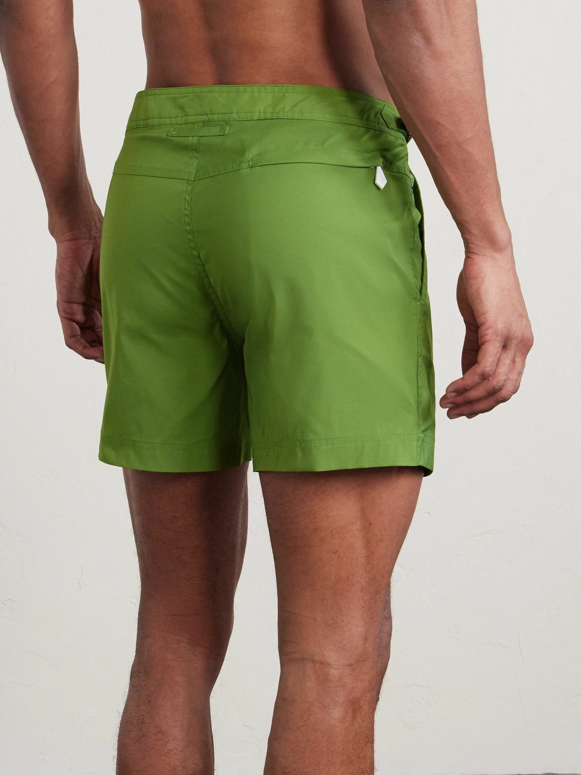 TOM FORD - Straight-Leg Mid-Length Swim Shorts - Green