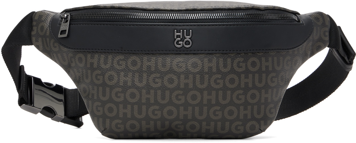 Hugo Black Logo Hardware Belt Bag
