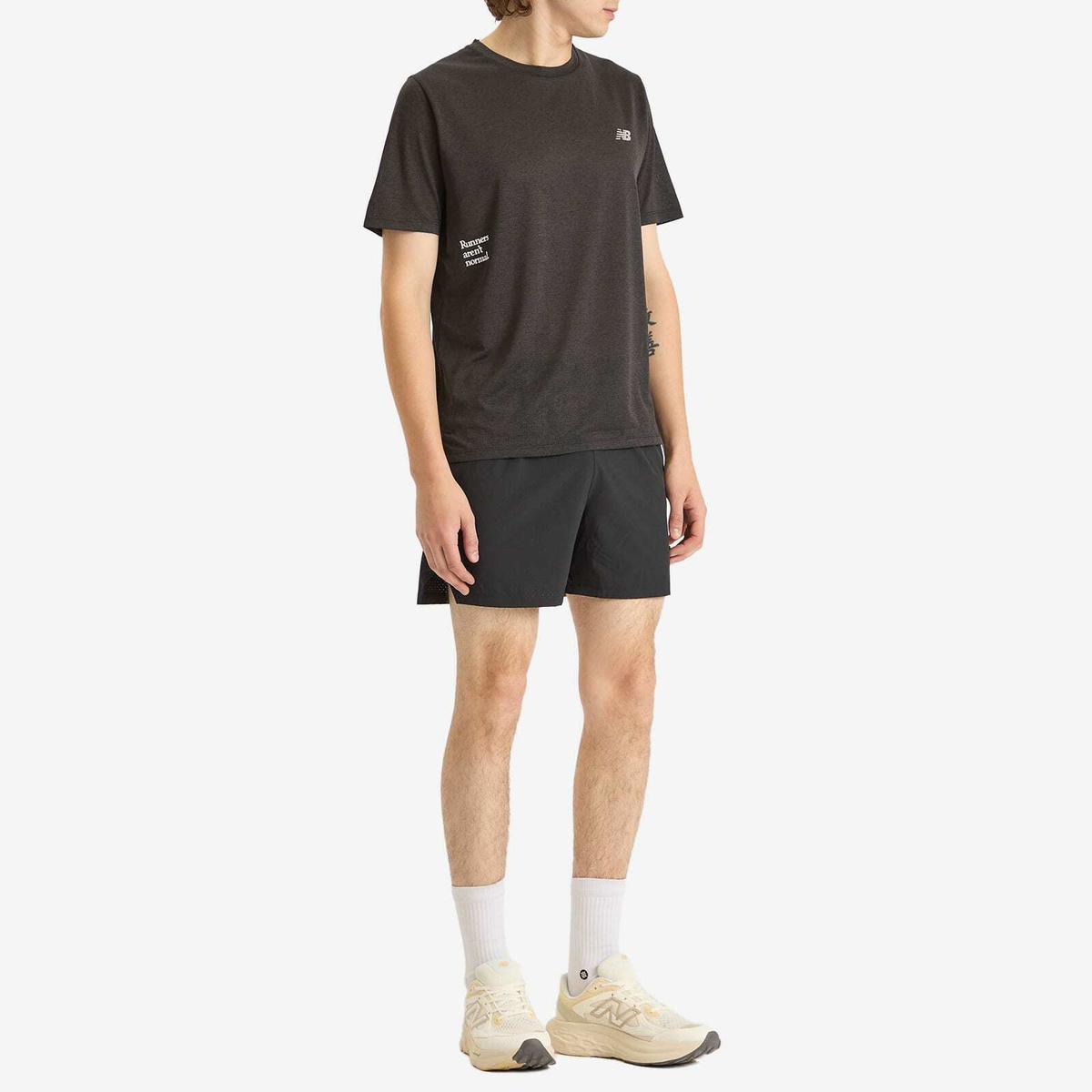 New Balance RAN Graphic T-Shirt in Black