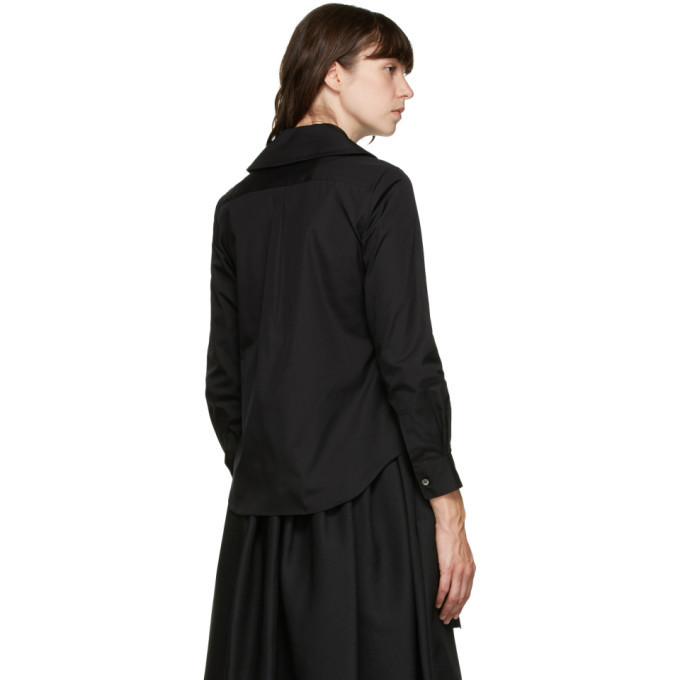 Comme des Garcons Comme des Garcons Black Round Collar Shirt Comme