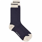 Oliver Spencer Men's Polperro Sock in Navy