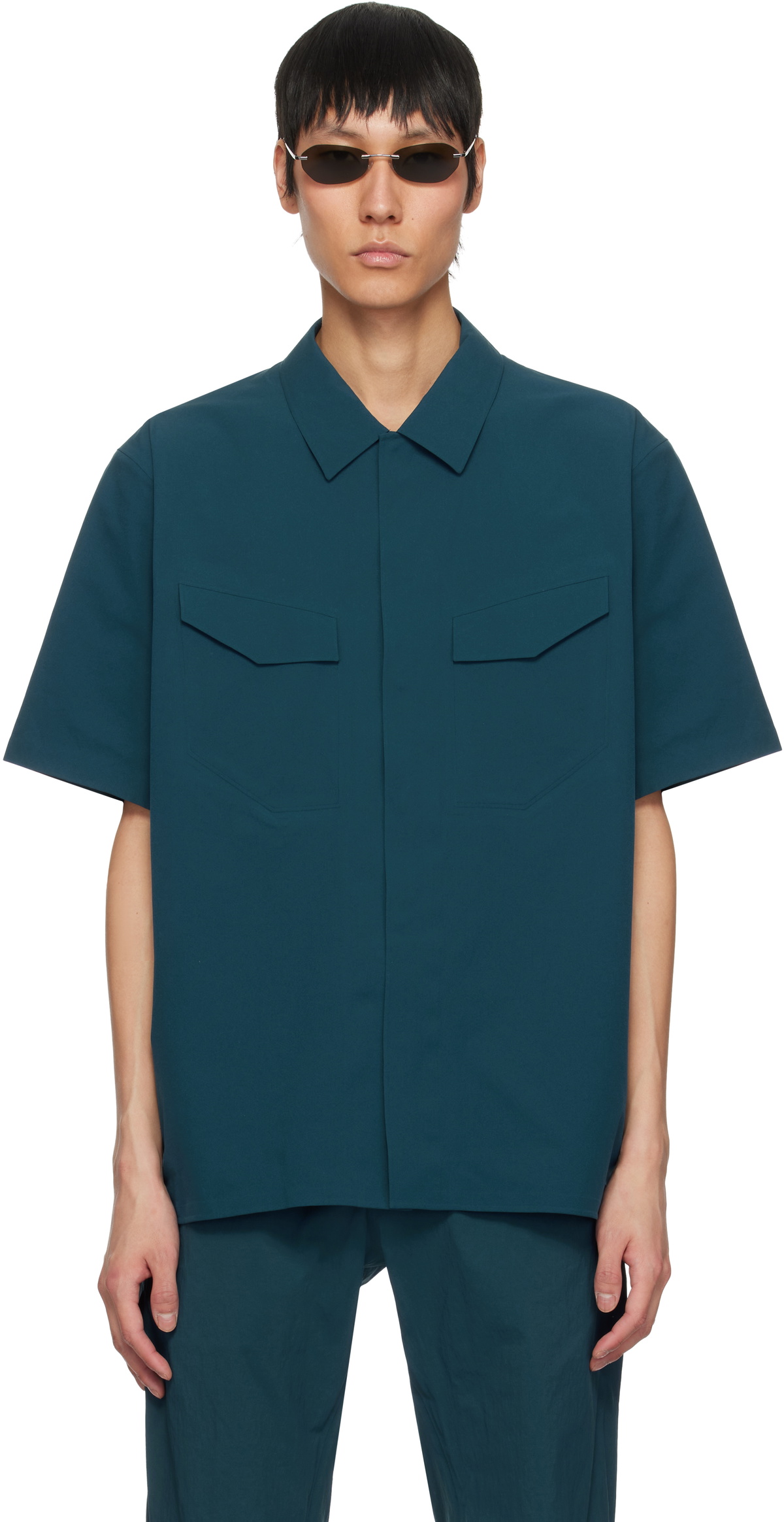Veilance Navy Field Shirt Arc'teryx Veilance