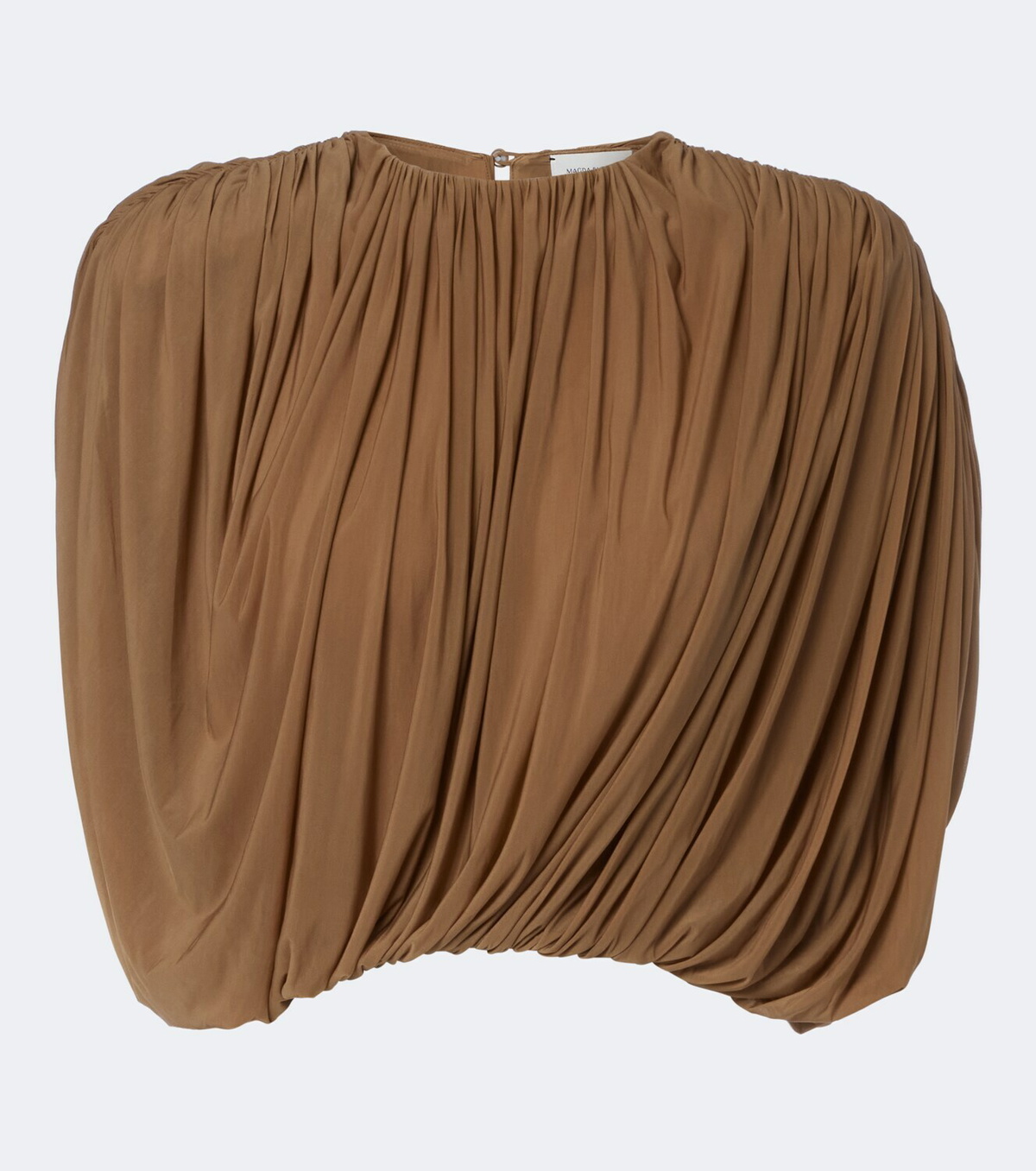 Magda Butrym Draped jersey crop top