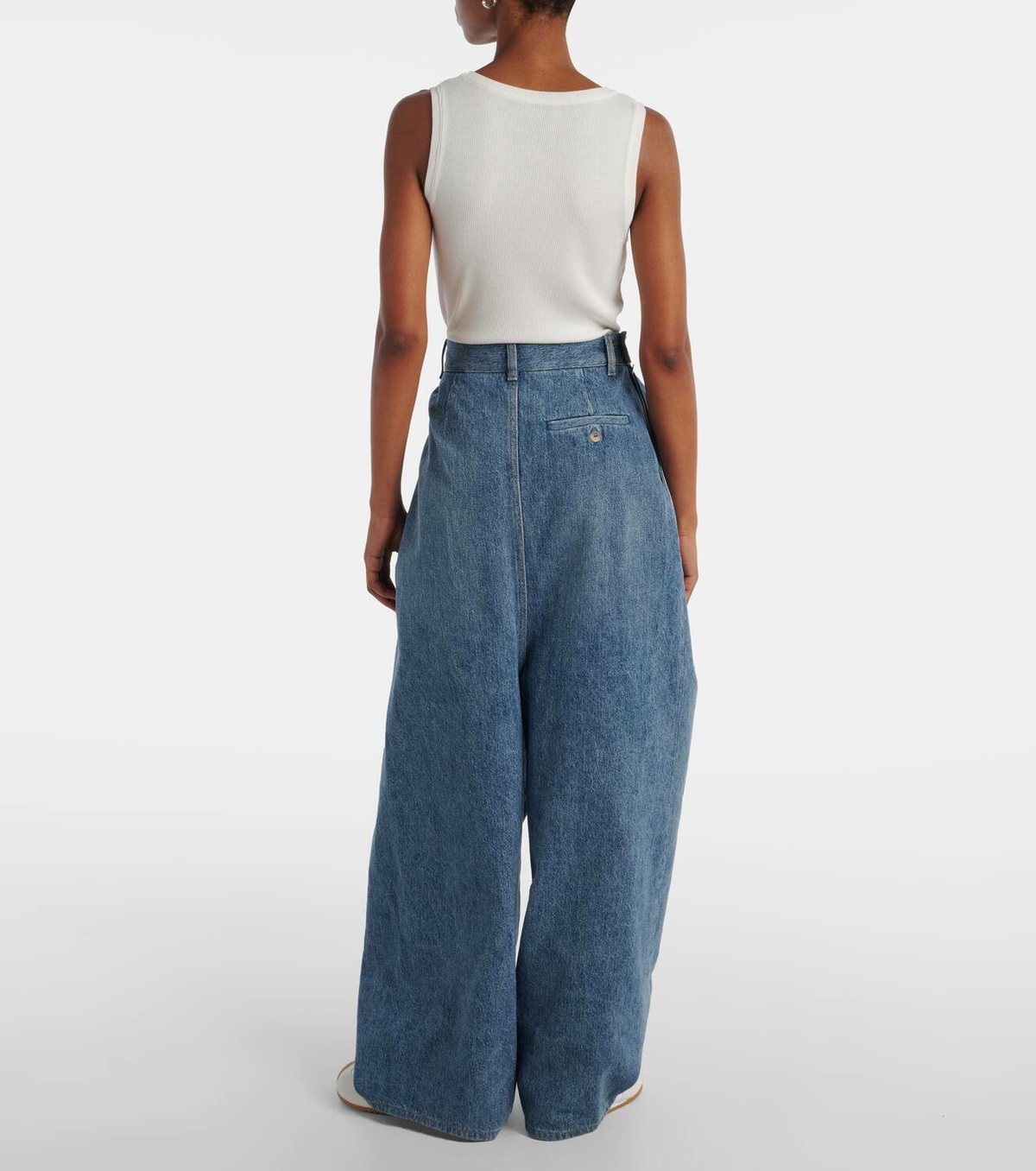 Loewe Draped wide-leg jeans Loewe