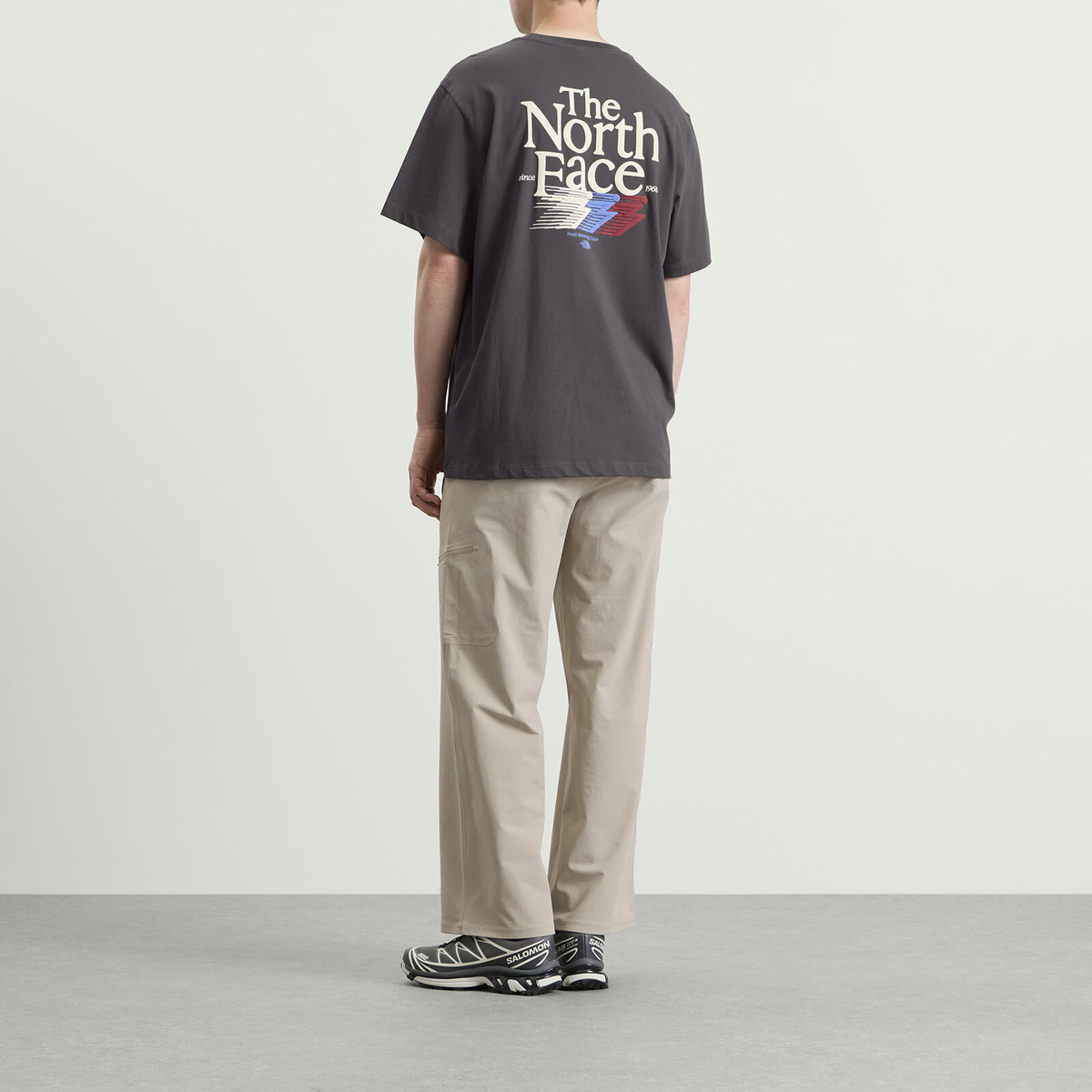 The North Face Men's Retro Trail Relaxed T-Shirt in Anthracite Grey