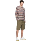 Acne Studios Multicolor Striped Open Weave Sweater