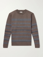 S.N.S. Herning - Given Striped Wool Sweater - Brown