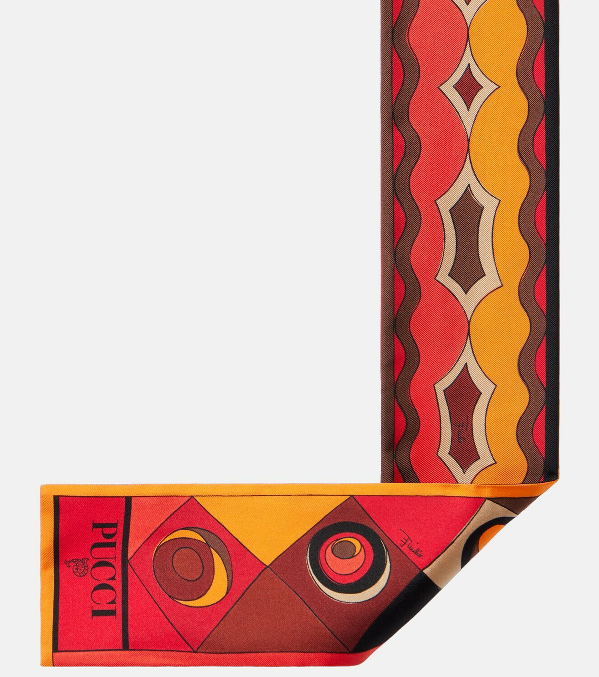 Pucci Manuba silk twill scarf