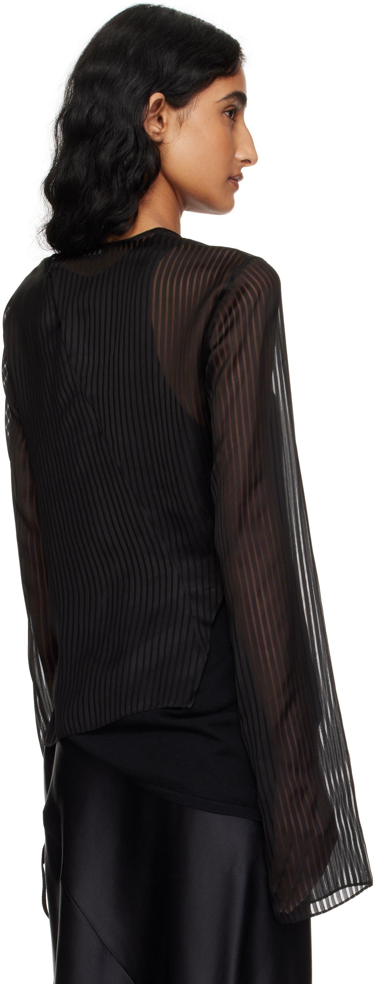 Ann Demeulemeester Black Benonia Long Sleeve T-shirt
