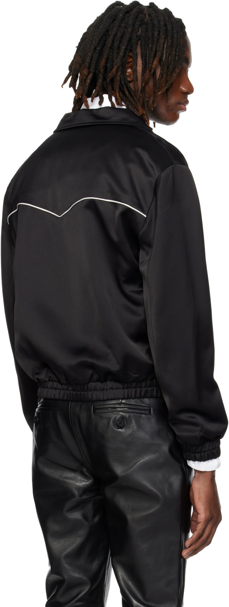 Ernest W. Baker Black Western Track Jacket
