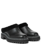 Proenza Schouler Shearling-lined leather slippers