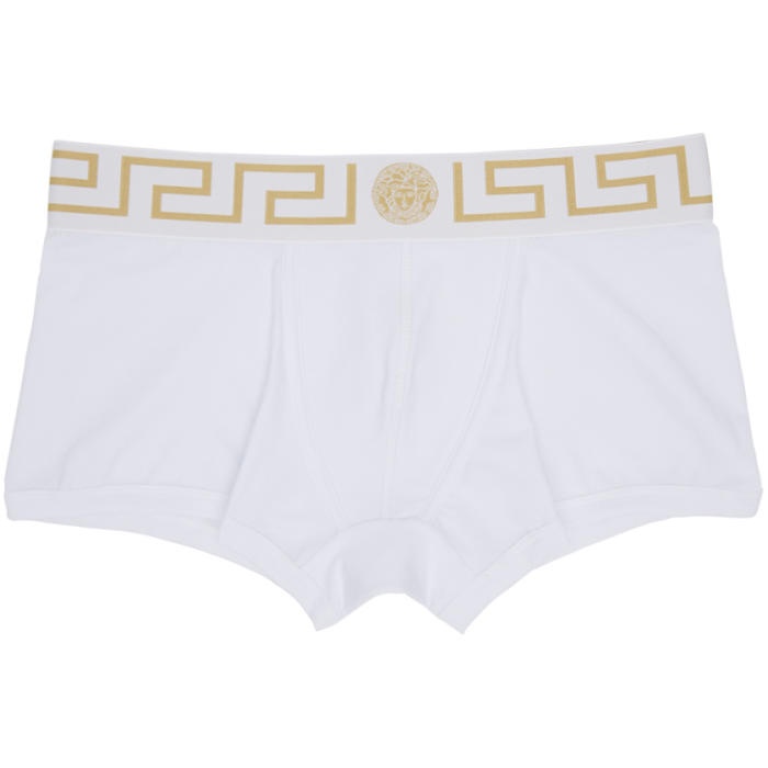 Photo: Versace Underwear Two-Pack White Medusa Boxer Briefs