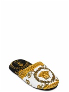 VERSACE - I Heart Baroque Cotton Slippers