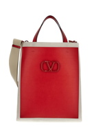 Valentino Garavani V Logo Signature Canvas Shopping Bag