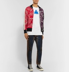 Palm Angels - Slim-Fit Webbing-Trimmed Printed Tech-Jersey Track Jacket - Multi