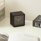Newgate Clocks Equinox Cubic Alarm Clock in Black 
