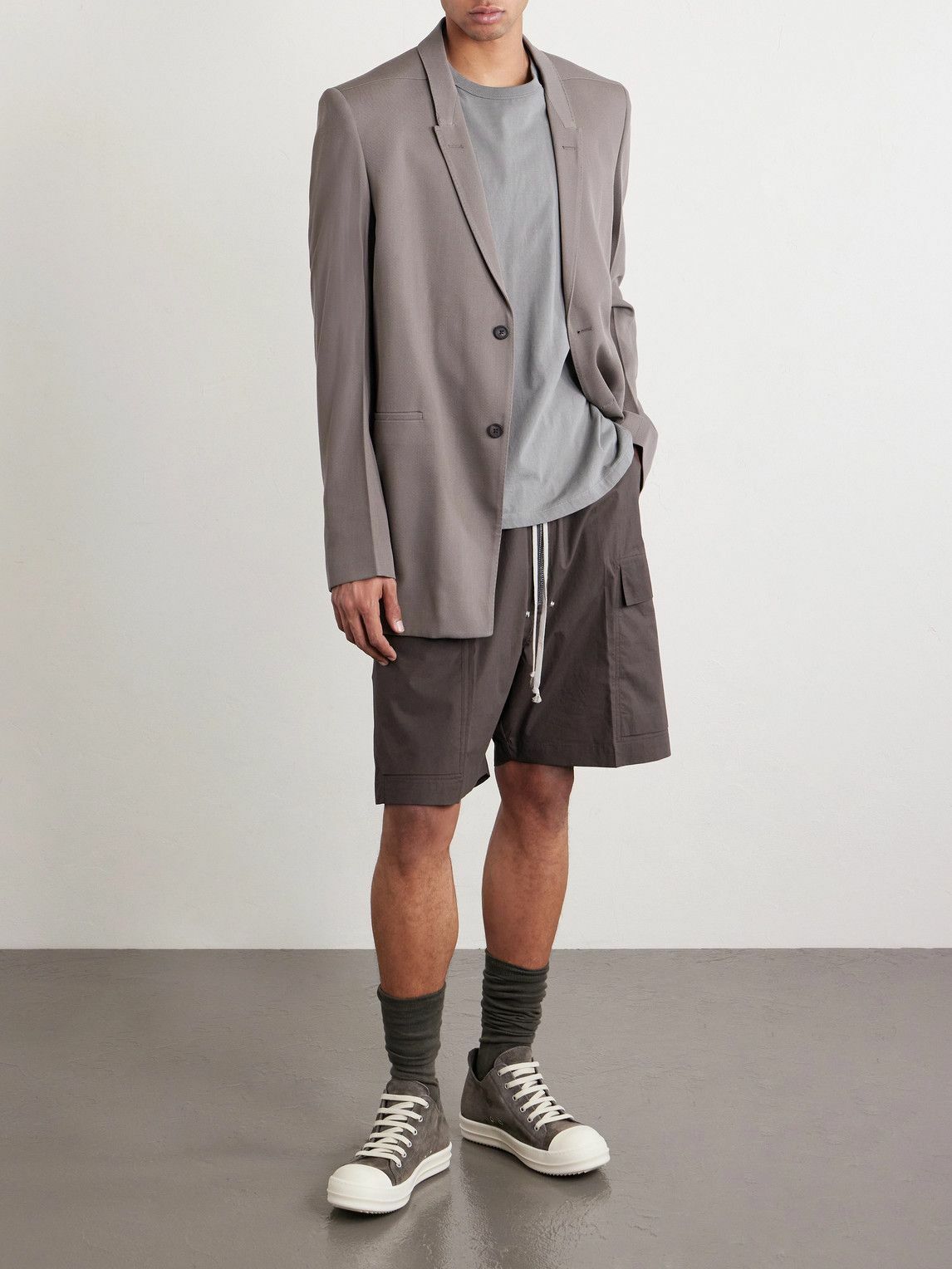 Rick Owens - Cotton-Jersey T-Shirt - Gray Rick Owens