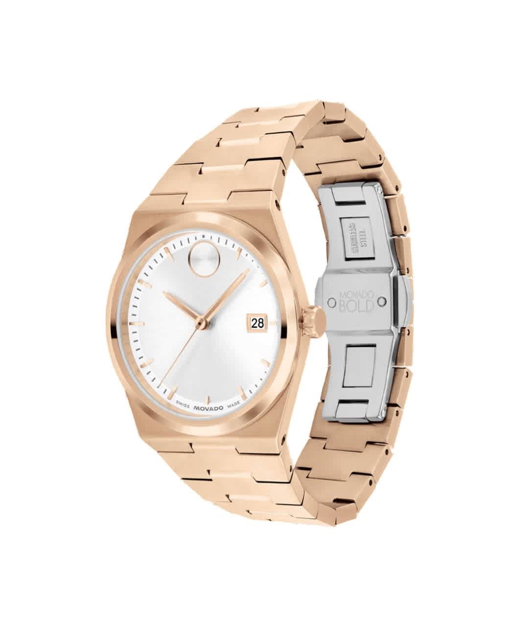 Movado Bold Quest Quartz White Dial Ladies Watch 3601188