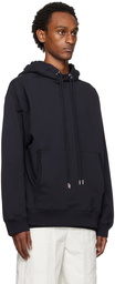 Dries Van Noten Navy Loose-Fit Hoodie