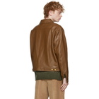 Han Kjobenhavn Brown Faux-Leather Boxy Work Jacket