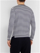 ANDERSON & SHEPPARD - Striped Cotton Sweater - Blue