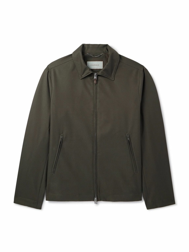 Photo: Canali - Shell Bomber Jacket - Brown