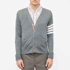 Thom Browne Men's Classic Merino Cardigan in Med Grey