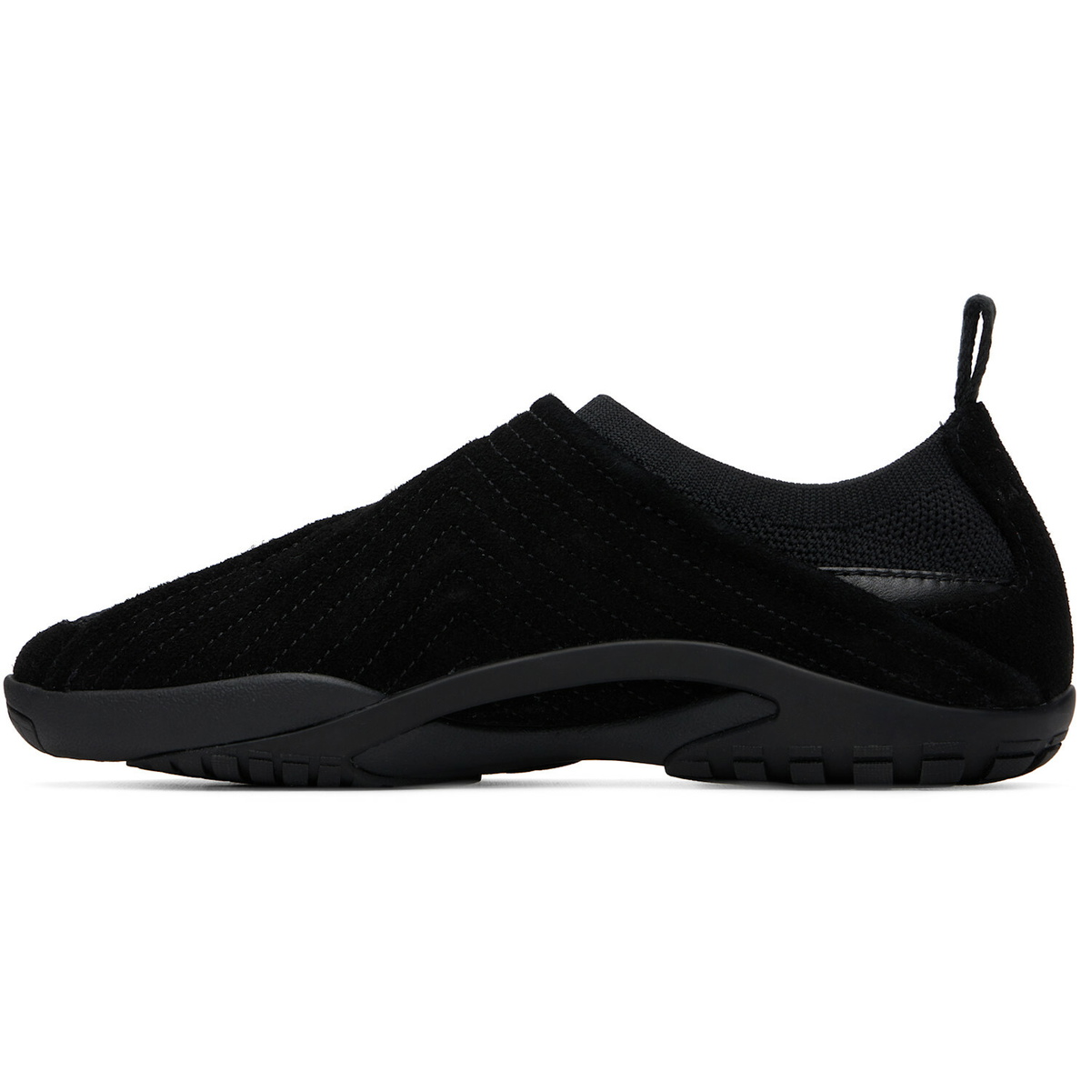 Lanvin Black LNV1 Knit & Suede Sneakers