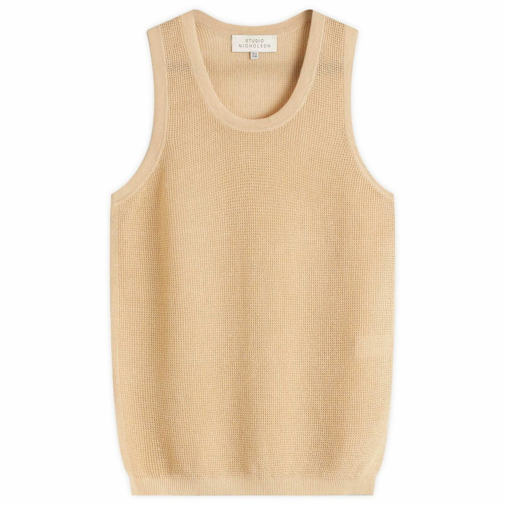 Photo: Studio Nicholson Women's Low Armhole Vest in Raffia