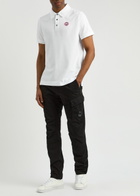 Canada Goose Beckley Logo Piqué Cotton Polo Shirt White