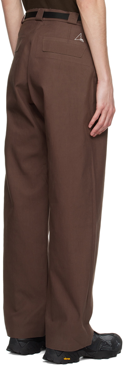 ROA Burgundy Belted Trousers