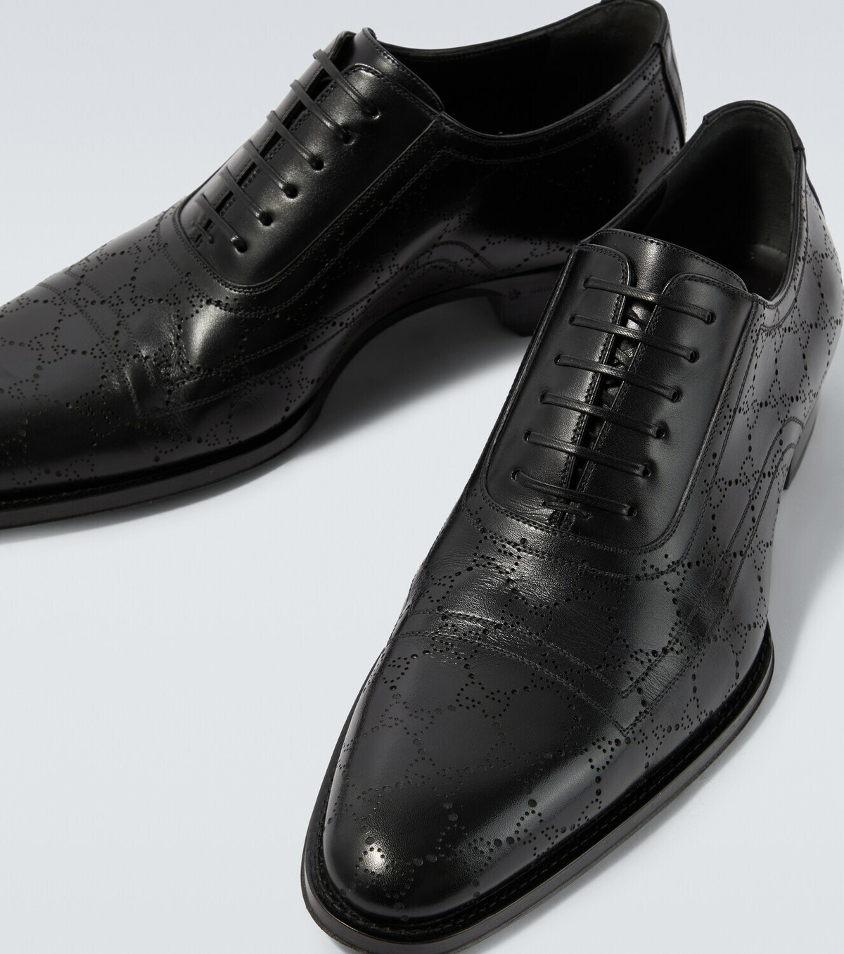 Gucci GG leather Derby shoes