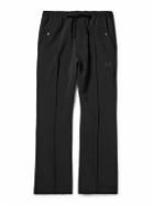 Needles - Cowboy Slim-Fit Flared Logo-Embroidered Tech-Jersey Trousers - Black