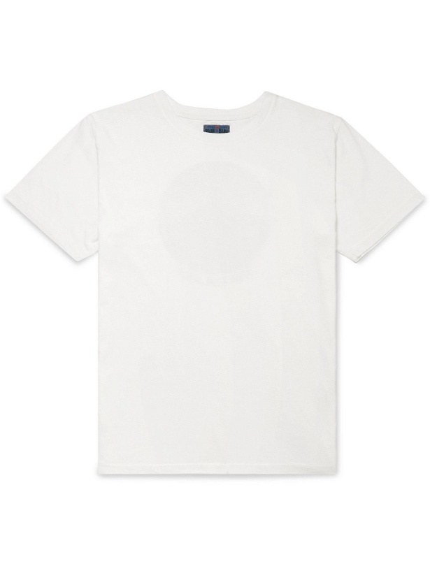 Photo: Blue Blue Japan - Logo-Print Cotton-Jersey T-Shirt - White