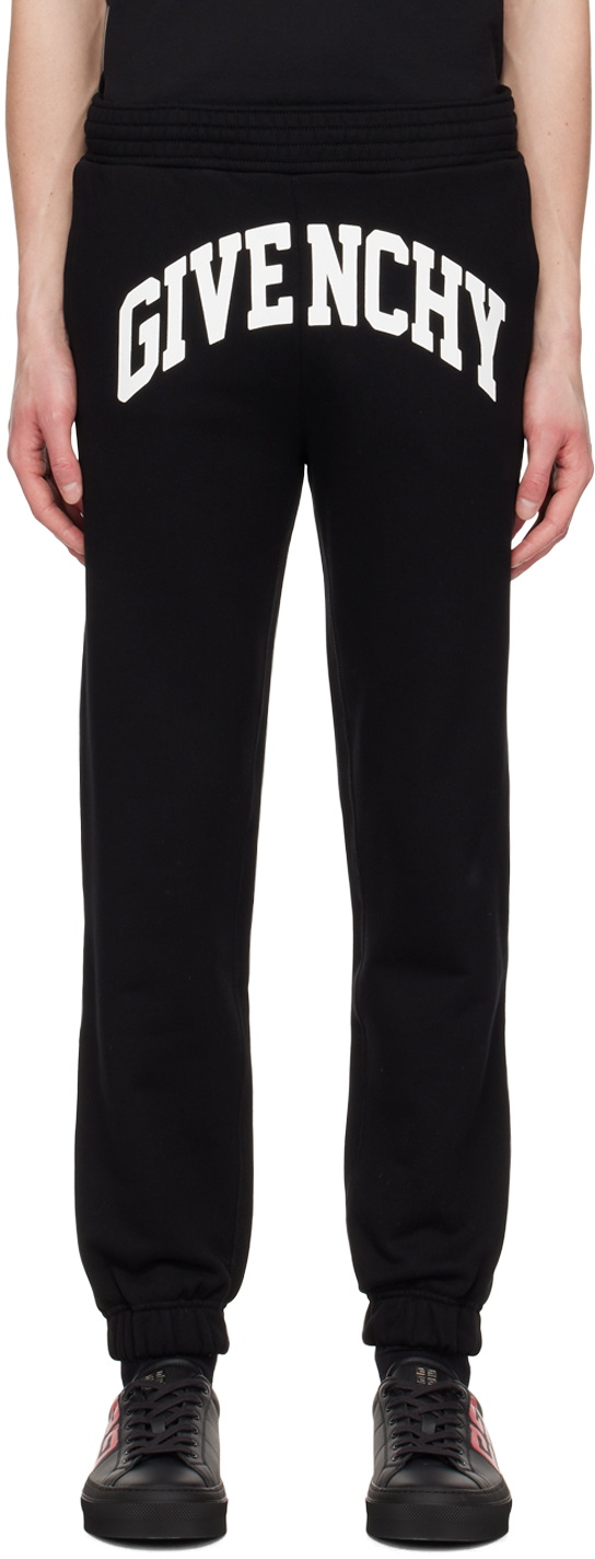 Black Cotton Lounge Pants by Givenchy on Sale