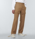 Kenzo - Straight wool tweed cargo pants