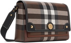 Burberry Brown Check Messenger Bag