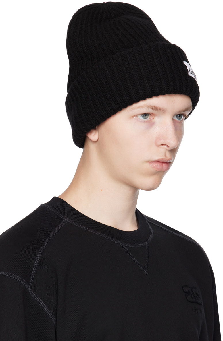GANNI Black Wool Beanie GANNI
