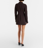 Sportmax Peplum gabardine minidress