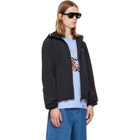 Burberry Black Nylon Hooded Jacket